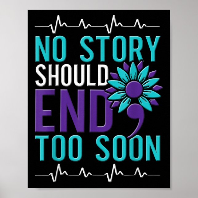 Poster Suicide Awareness Suicide Prevention Suprt Survivo (Devant)
