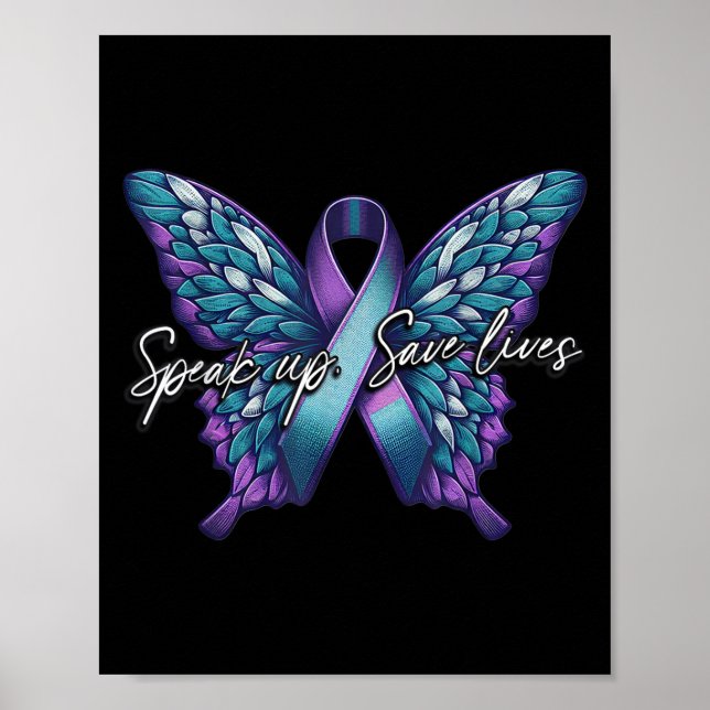 Poster Suicide Awareness Suicide Prevention Suprt Survivo (Devant)