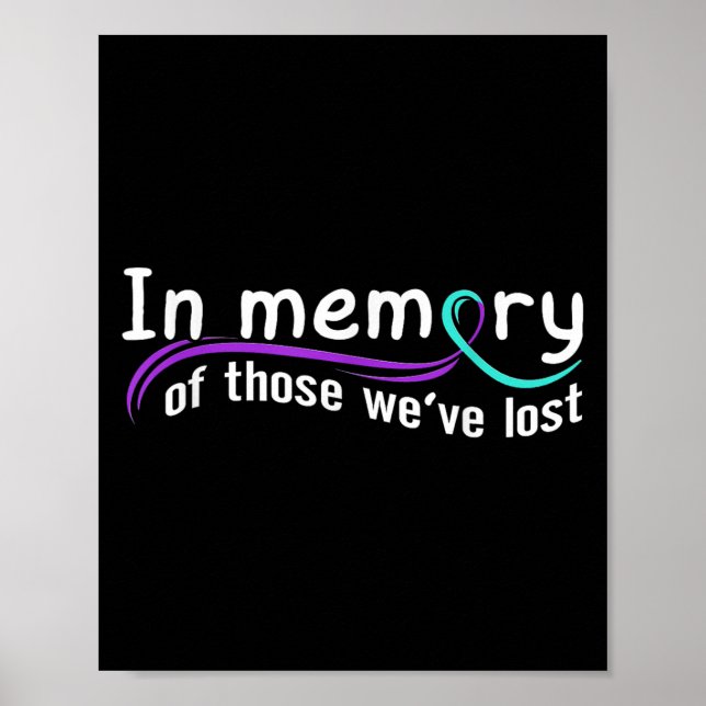 Poster Suicide Awareness Suicide Prevention Suprt Survivo (Devant)