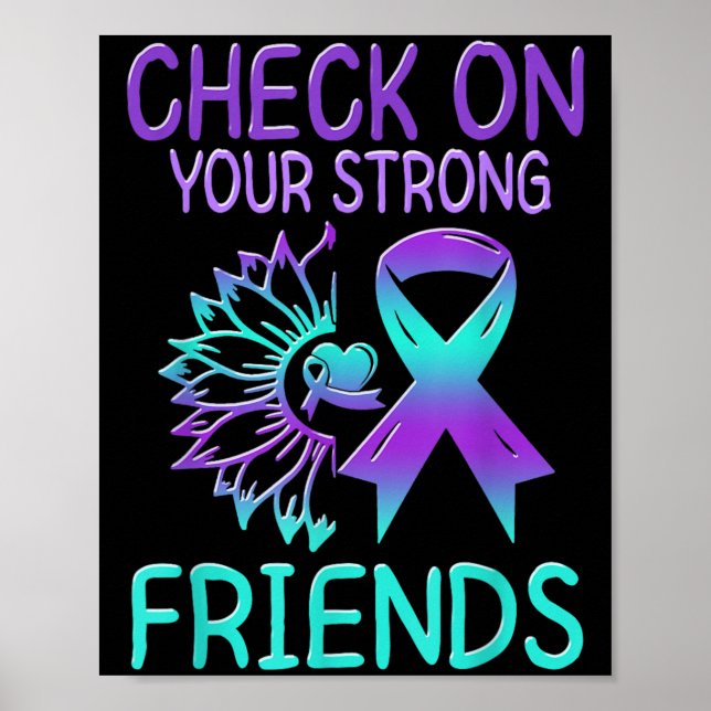 Poster Suicide Awareness Suicide Prevention Suprt Survivo (Devant)