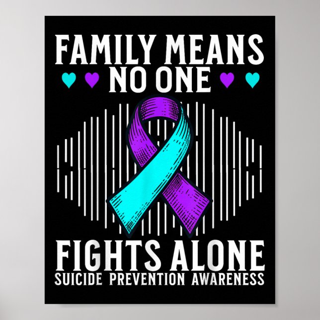 Poster Suicide Awareness Suprt Suicide Prevention Awarene (Devant)