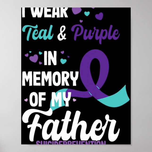 Poster Suicide Prevention Awareness In Memory Of Father  (Devant)