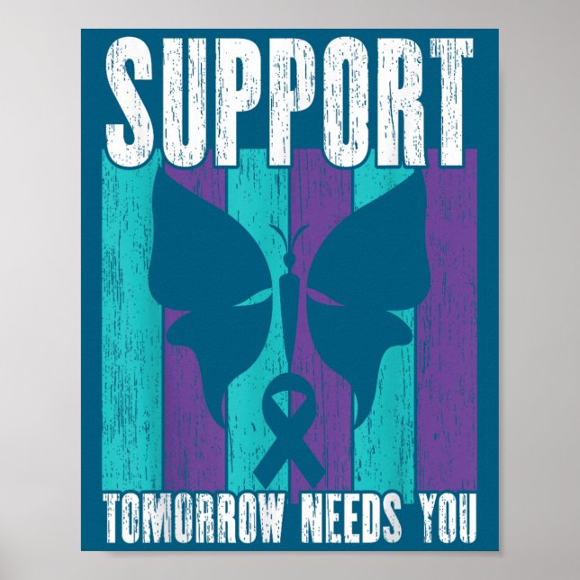 Poster Suicide Prevention Suprt Tomorrow _ I For Suprters (Devant)