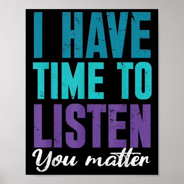 Poster Suicide Prevention You _ I For Suprters  (Devant)