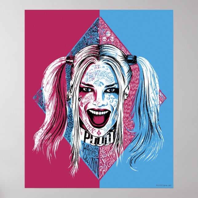 Poster Suicide Squad | Harley Laugh (Devant)