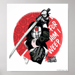 Poster Suicide Squad   Katana "For Him I Weep"
