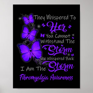 Poster Suis La Conscience De La Tempête De La Fibromyalgi