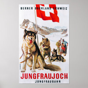 Poster " Suisse : 1912/aujourd'hui - Chemin de fer de la 
