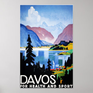Poster " Suisse : 2022/aujourd'hui - Davos Sommer ...