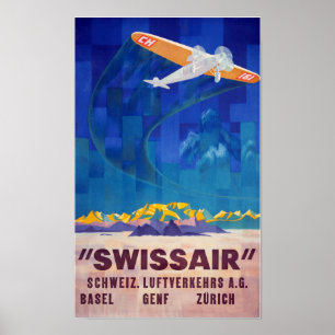 Poster " Suisse : 2022/aujourd'hui - Voyage estival ...