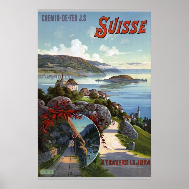Poster Suisse Vintage Suisse Tourisme (Devant)