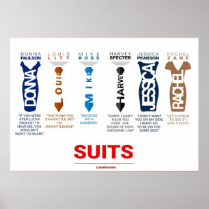 POSTER SUITS DIALOGUE CONVIENT À LA FAMILLE