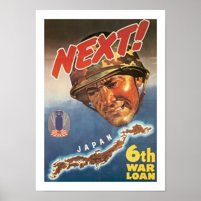 Poster Suivant! Prêt de la 6e Guerre (blanc) (Devant)