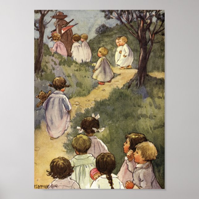 Poster Suivez l'homme en Brown par Angusine MacGregor (Devant)