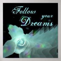 Suivez vos rêvesTurquoise Blue Butterfly Rose
