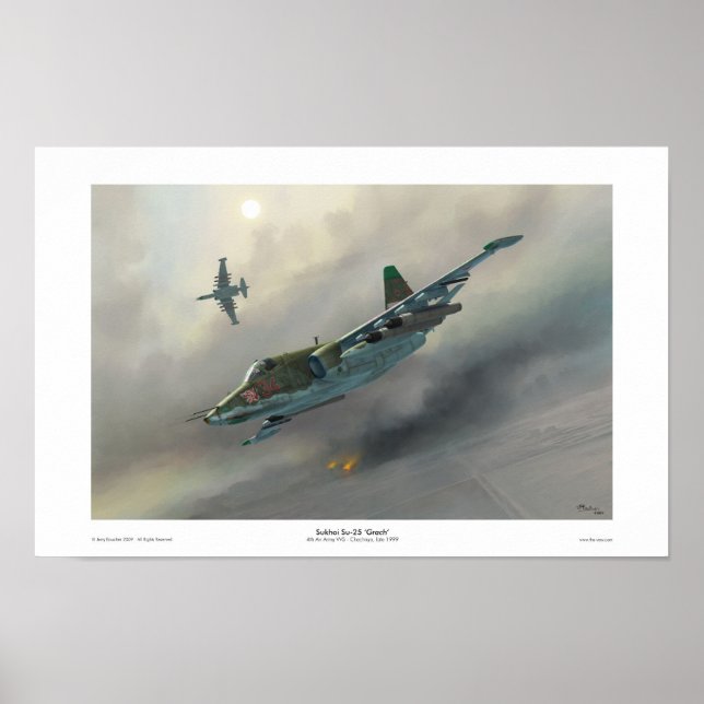 Poster Sukhoi Su-25 'Grach' (Devant)