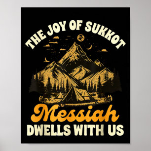 Poster Sukkot Joie Juive Joie De Sukkot Le Messie Demeure