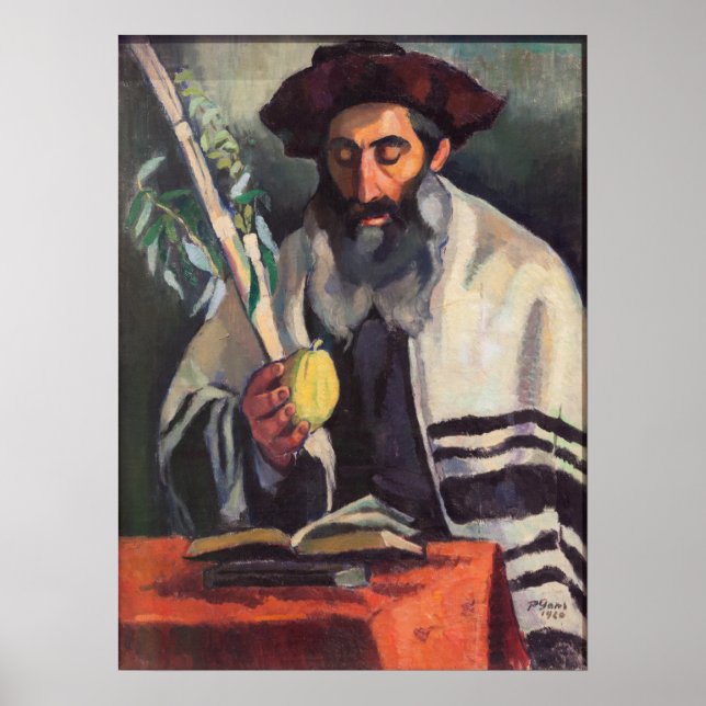 Poster Sukkot - Peinture de Paula Gans - Signé 1920 (Devant)