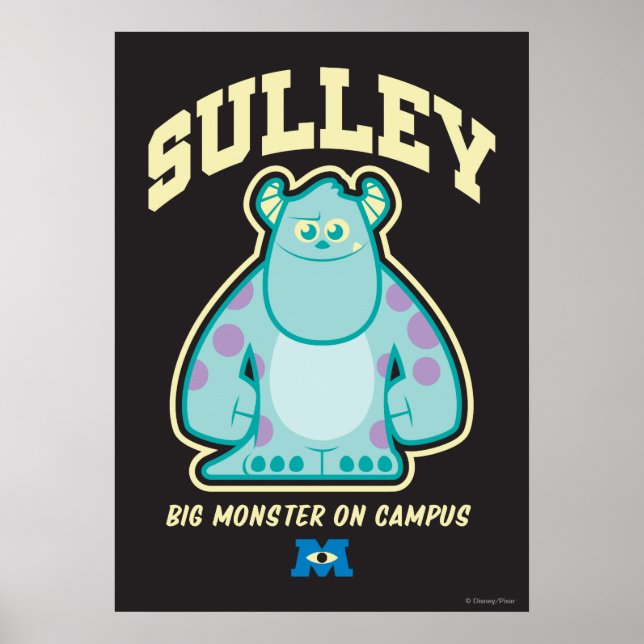Poster Sulley Big Monster sur le campus (Devant)