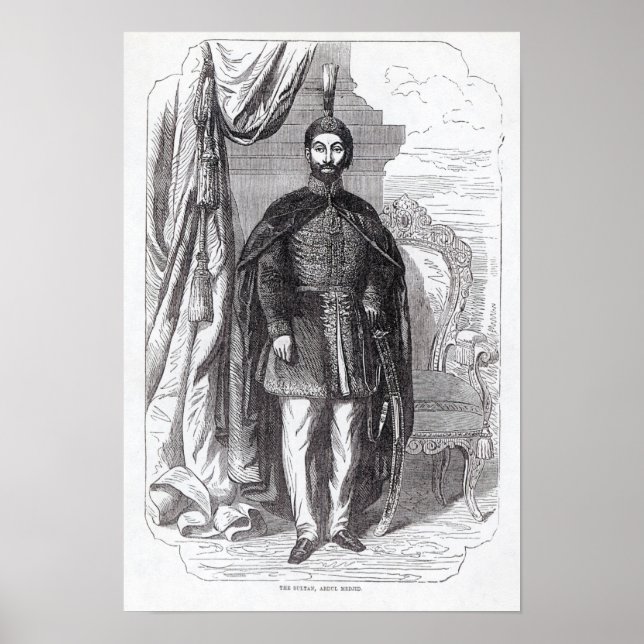 Poster Sultan Abdul Medjid (Devant)