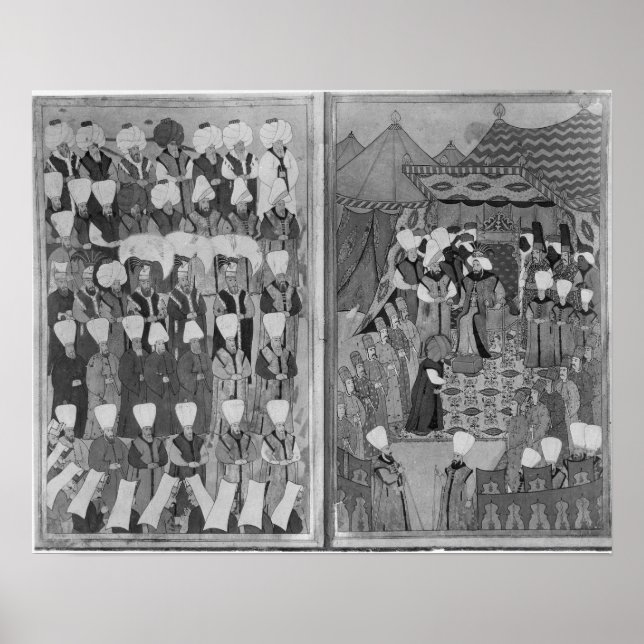 Poster Sultan Ahmed III Distribuer de l'argent (Devant)