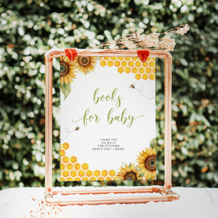 Poster Summer Honey Bee Baby shower Livres Pour Baby Post