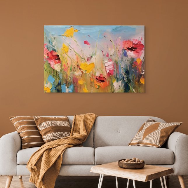 Poster Summer Meadow – Expressive Abstract Wildflowers (Summer Meadow – Expressive Abstract Wildflowers)