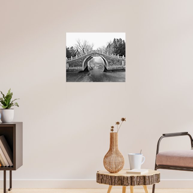 Poster Summer Palace Bridge B&W (Salon 3)