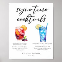 Summer Sangria Blue Beach Signature Cocktails Menu