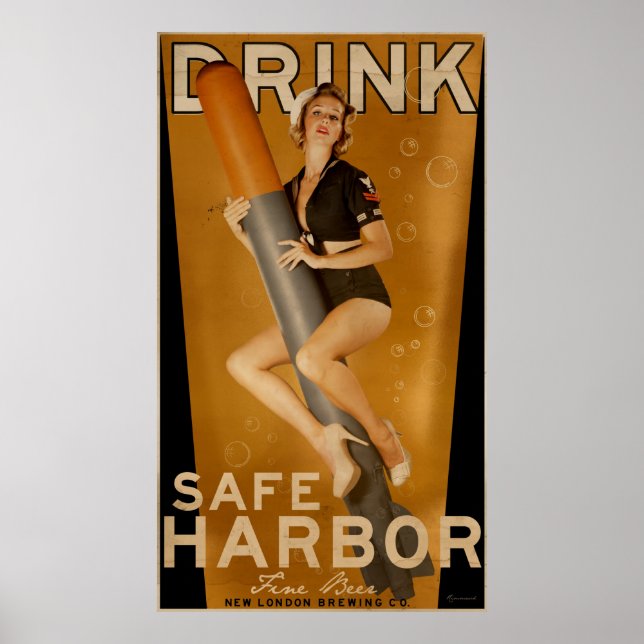 Poster "Sumo Sized" Safe Harbor Beer Torpedo (Devant)