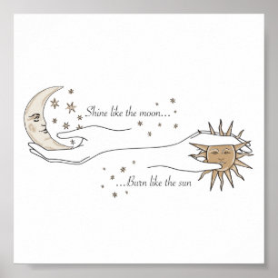 Poster Sun and Moon