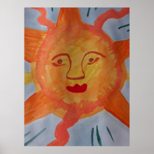 Poster Sun Fiery