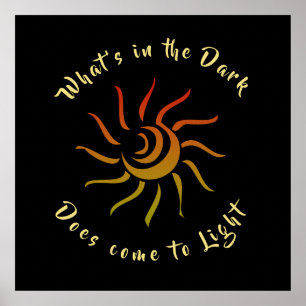 Poster Sun Rays Sunshine Light Inspired Saying