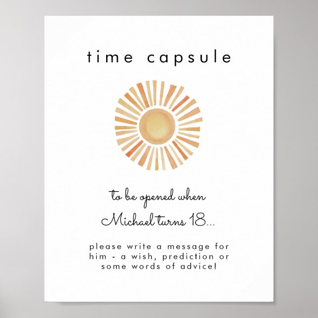 Poster Sun Sunshine Premier anniversaire heure Capsule (Devant)