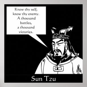 Poster Sun Tzu — Le stratège militaire chinois