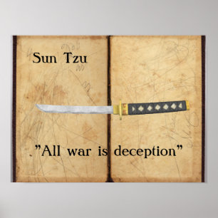 Poster Sun Tzu - Toute guerre est tromperie