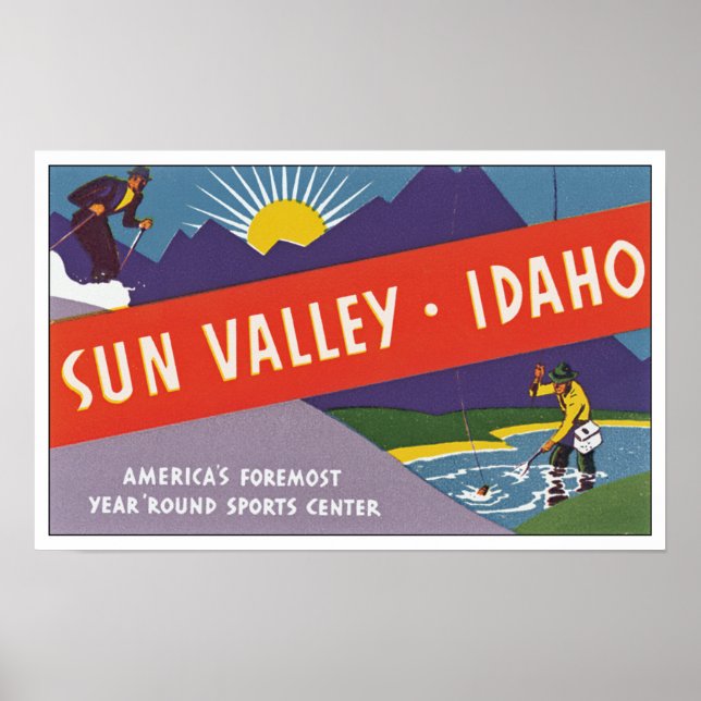 Poster Sun Valley Idaho (Devant)