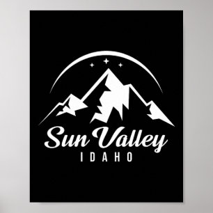 Poster Sun Valley Idaho Station de ski Ski Snowboard