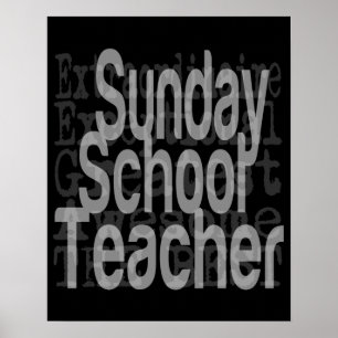 Poster Sunday School Teacher Extraordinaire