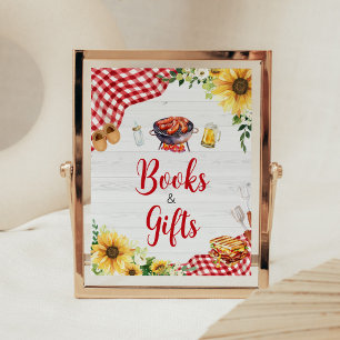 Poster Sunflower BBQ Baby showers Livres et cadeaux