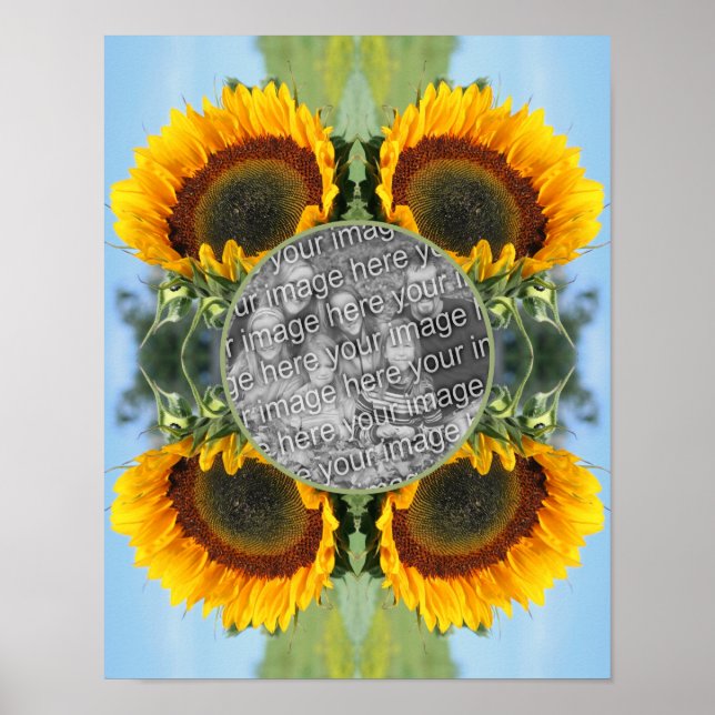 Poster Sunflower In Sunshine Créez votre propre photo (Devant)