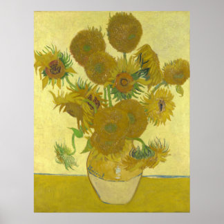 Poster Sunflowers, 1888 (Vincent Van Gogh)