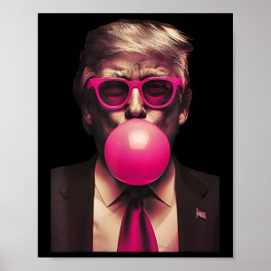 Poster Sungles roses Trump Bubble Gum Shirt 2024 Vote Pre