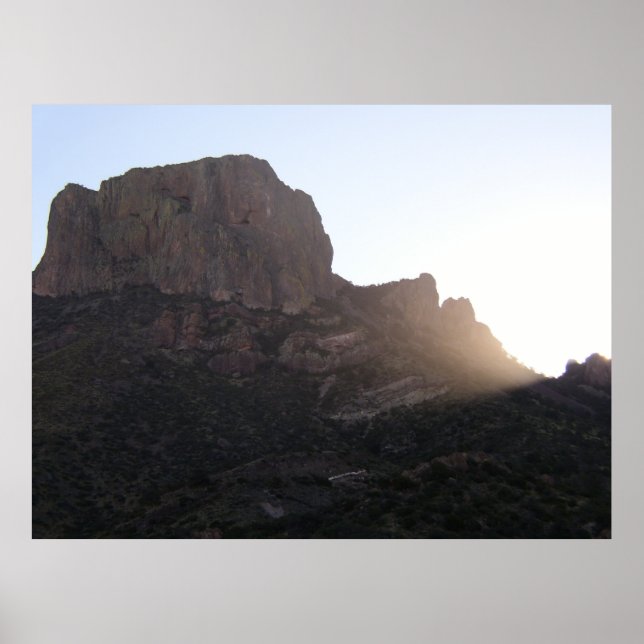 Poster Sunlight Streaming Sur Casa Grande, BBNP, Texas (Devant)