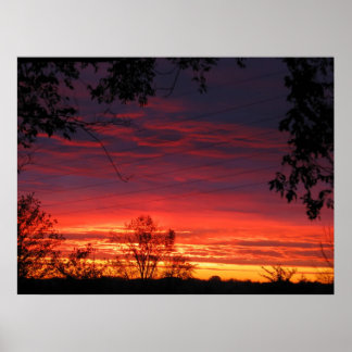 Poster Sunrise Automne