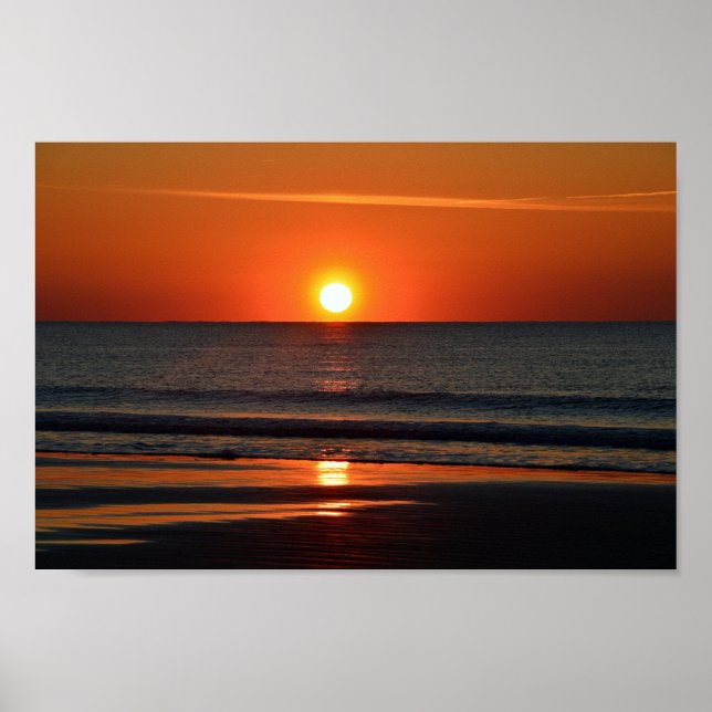 Poster Sunrise Beach de Seabrook Island (Devant)