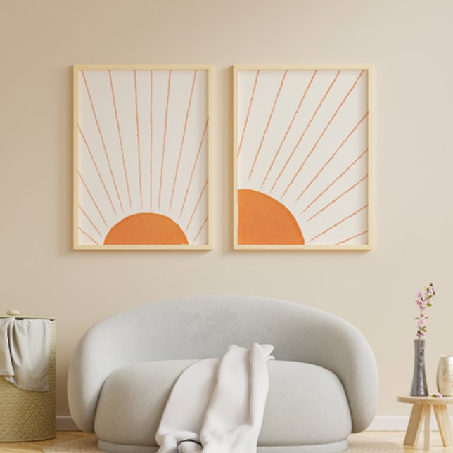 Poster Sunrise Boho Simple (Simple Boho Sunrise Poster)