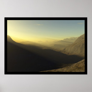 Poster Sunrise du désert