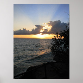 Poster Sunrise du lac Malawi