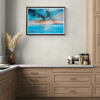 Poster Sunrise Landscape Painting